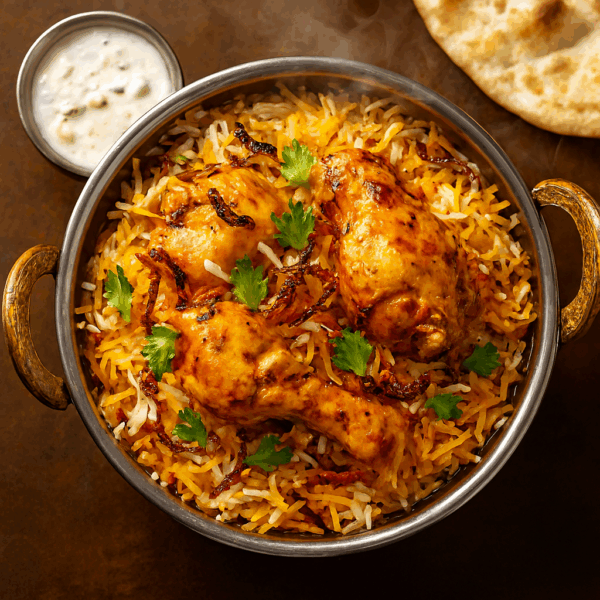 Chicken biryani halal - Authentic Indo-Pakistani rice dish Boston