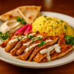 Chicken shawarma platter halal Boston - Mediterranean grilled chicken