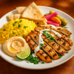Grilled chicken tacos halal - Mexican fusion Boston