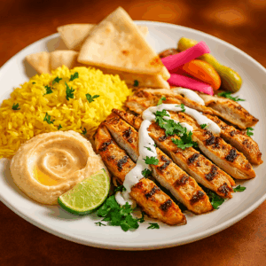 Grilled chicken tacos halal - Mexican fusion Boston