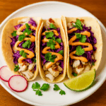 Grilled fish tacos halal - Fresh seafood fusion Boston