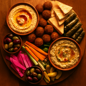 Mezze platter halal - Mediterranean appetizers Boston