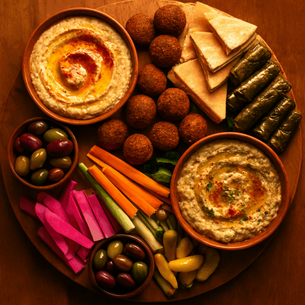 Mezze platter halal - Mediterranean appetizers Boston